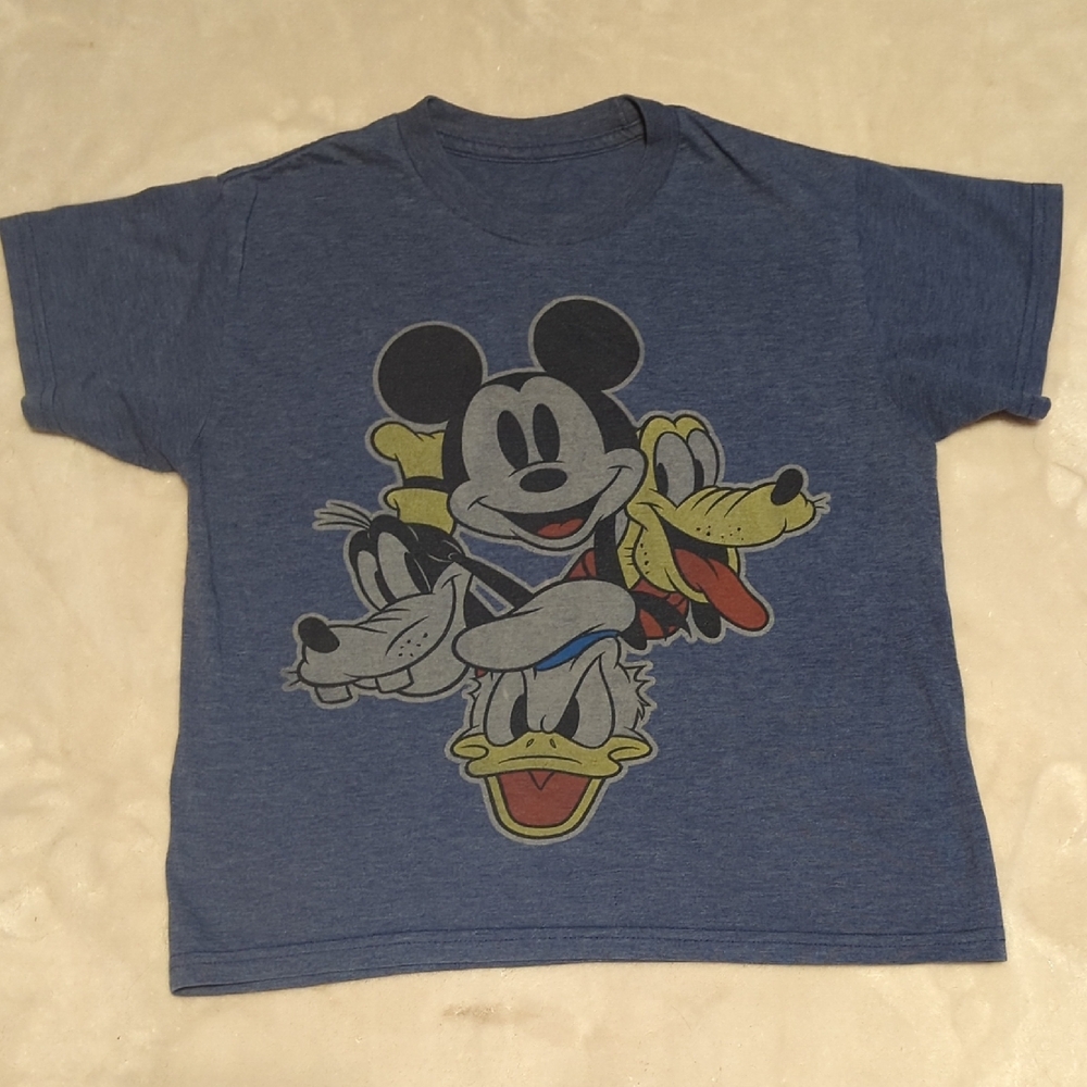 Disney Kids Blue T-Shirt with Character Print